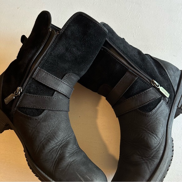 Blondo Tula Waterproof Boot Black Suede Nubuck Leather Size 9 - Picture 7 of 16